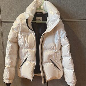 SAM. Kids  Shiny White Puffer Jacket